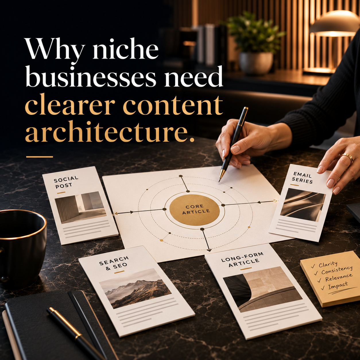 Why why niche businesses need clearer content architecture Belongs Inside a Content Engine