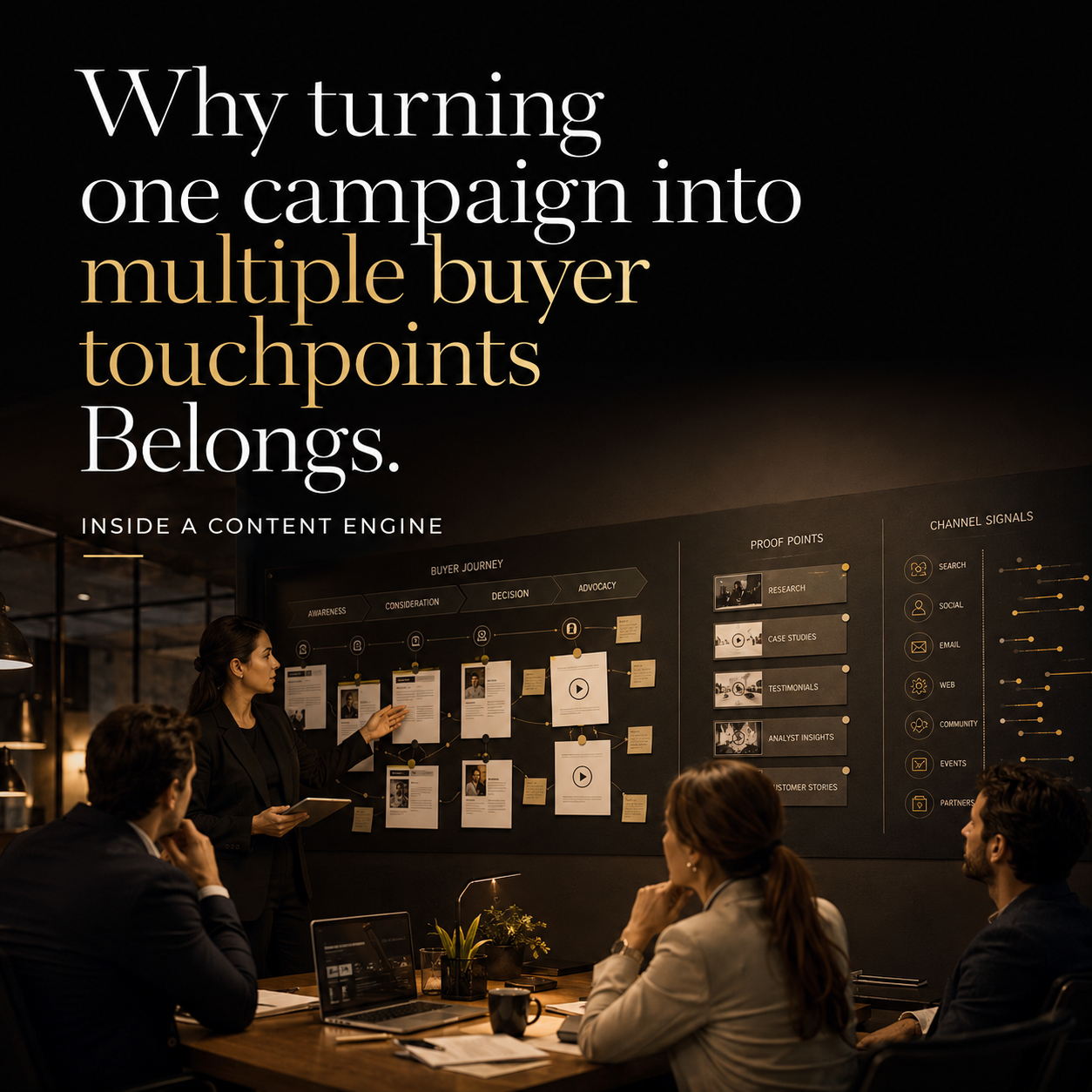 Why turning one campaign into multiple buyer touchpoints Belongs Inside a Content Engine