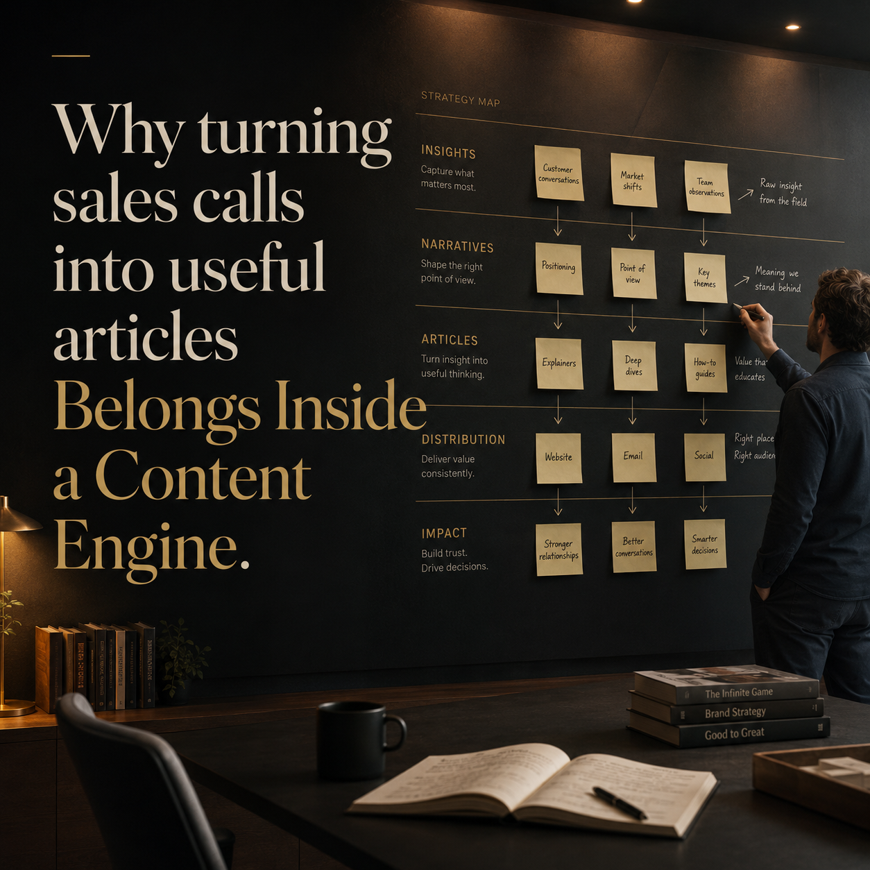 Why turning sales calls into useful articles Belongs Inside a Content Engine